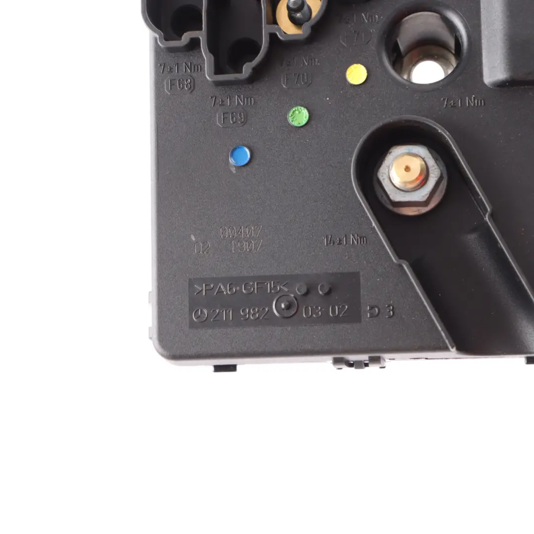 Prefuse Fuse Distribution Box Electric Unit Front to Mercedes W211 C219 with Part number A2119820302 Mercedes W211 C219 Prefuse Fuse Distribution Box Electric Unit Front - SKU A2119820302 - Part number A2119820302