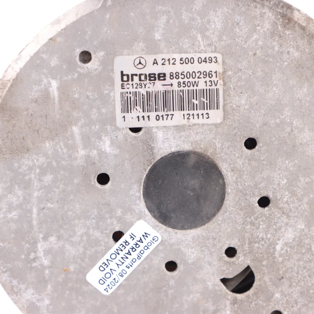 Radiator Fan Motor 850W to Mercedes W212 with Part number A2125000493 Mercedes W212 Radiator Fan Motor 850W - SKU A2125000493-1 - Part number A2125000493