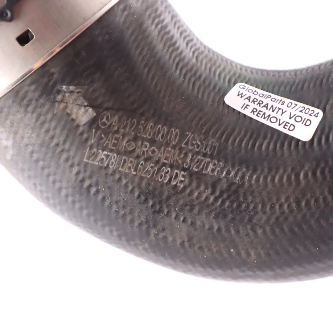 Mercedes W212 OM651 Air Intake Hose Intercooler Charge Pipe Diesel - SKU A2125280000-1 - Part number A2125280000