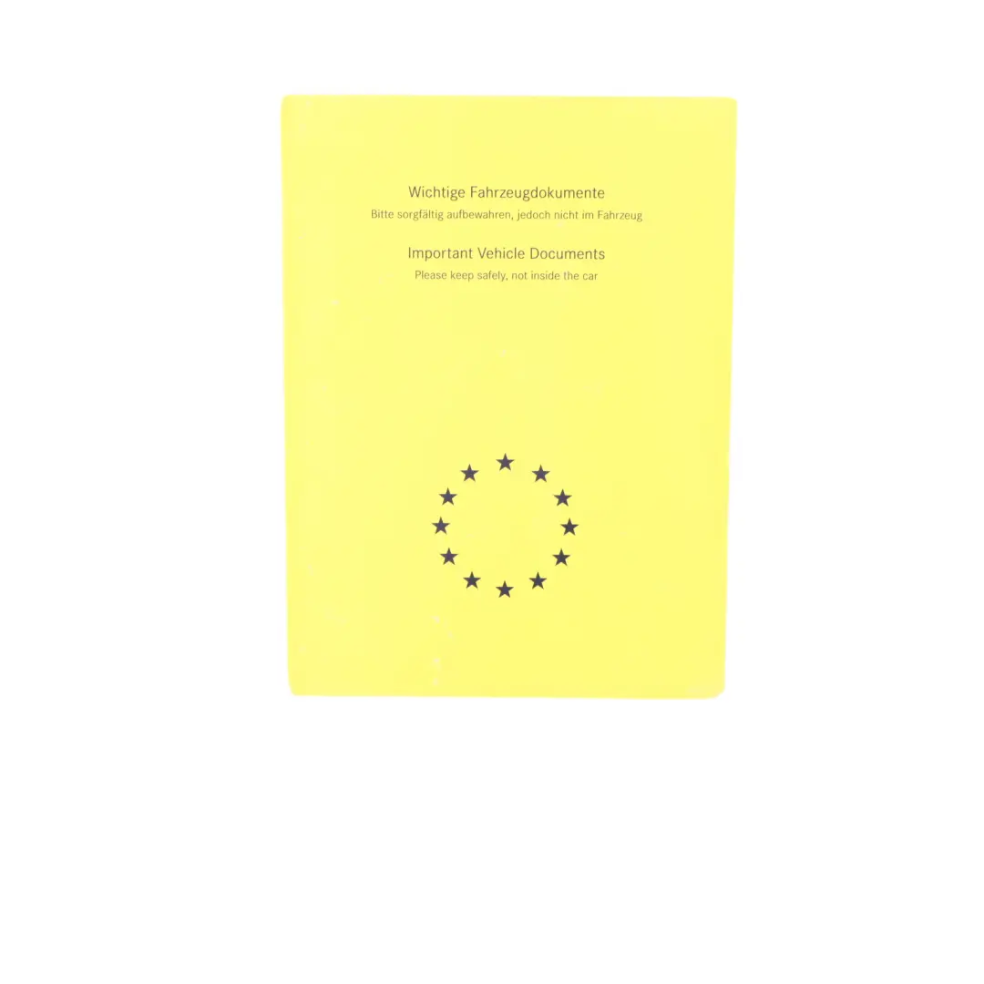 Mercedes W212 E Class Owner's Manual Service Booklet CD Case Wallet - SKU A2125847700 - Part number A2125847700