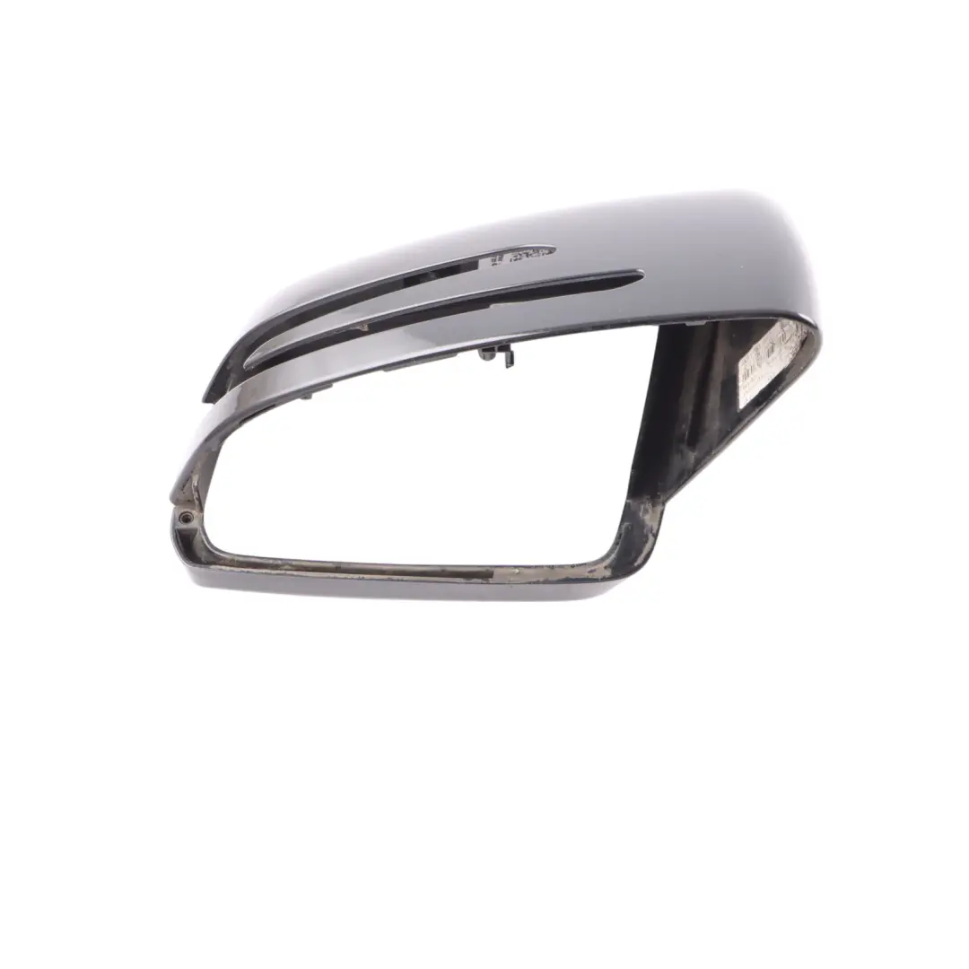 Mercedes W204 W212 Außenspiegelabdeckung Blende Rechts Obsidian Schwarz - 197 - SKU A2128106000-OB - Teilenummer A2128106000