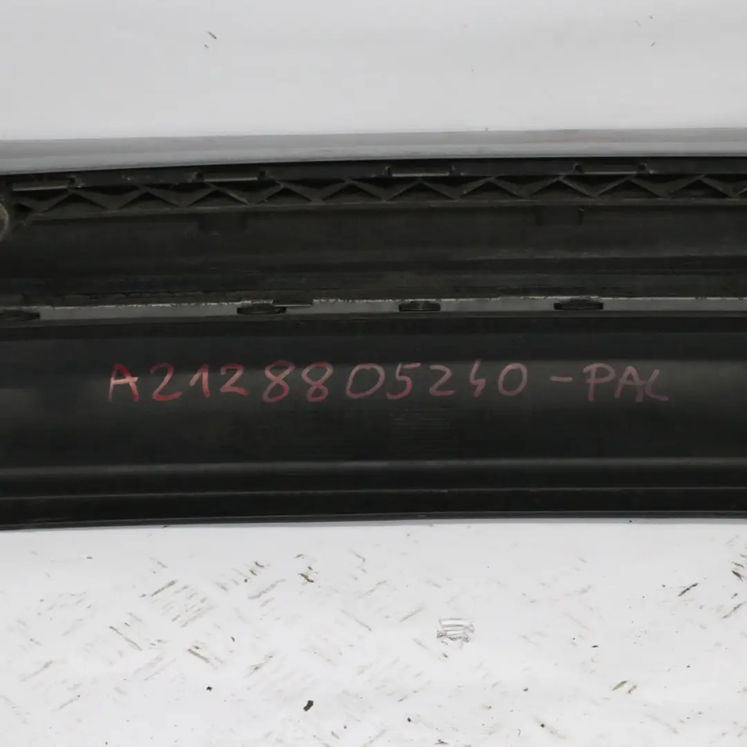 Bumper Sport Trim Panel Palladium Silver Metallic 792 to Mercedes S212 Estate Rear with Part number A2128805240 Mercedes S212 Estate Rear Bumper Sport Trim Panel Palladium Silver Metallic 792 - SKU A2128805240-PAL - Part number A2128805240