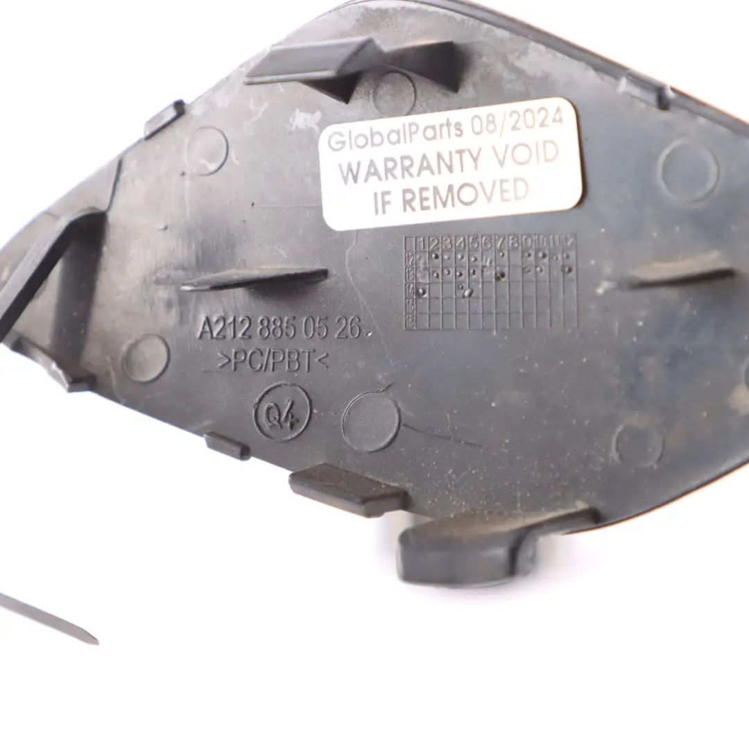 Front Bumper Tow Eye Hook Cover Cap Obsidian Black 197 to Mercedes W212 with Part number A2128850526 Mercedes W212 Front Bumper Tow Eye Hook Cover Cap Obsidian Black 197 - SKU A2128850526-OB - Part number A2128850526