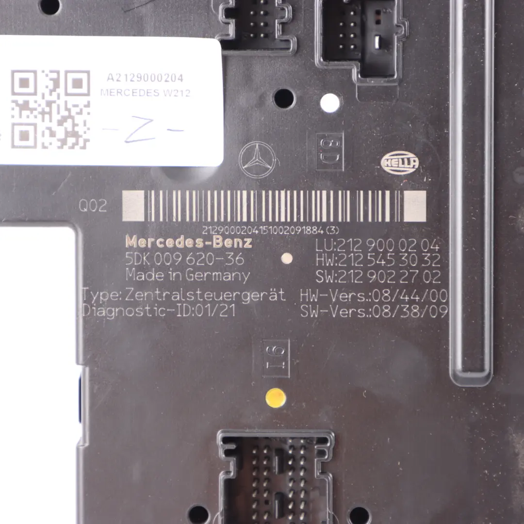 Fuse Box Control Unit SAM Module Relay to Mercedes W212 with Part number A2129000204 Mercedes W212 Fuse Box Control Unit SAM Module Relay - SKU A2129000204 - Part number A2129000204