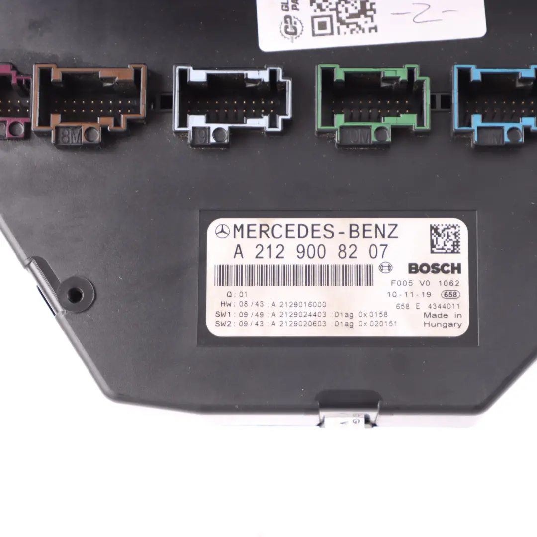 Mercedes W204 C200 Fuse Box Front SAM Control Module Relay Box - SKU A2129008207 - Part number A2129008207