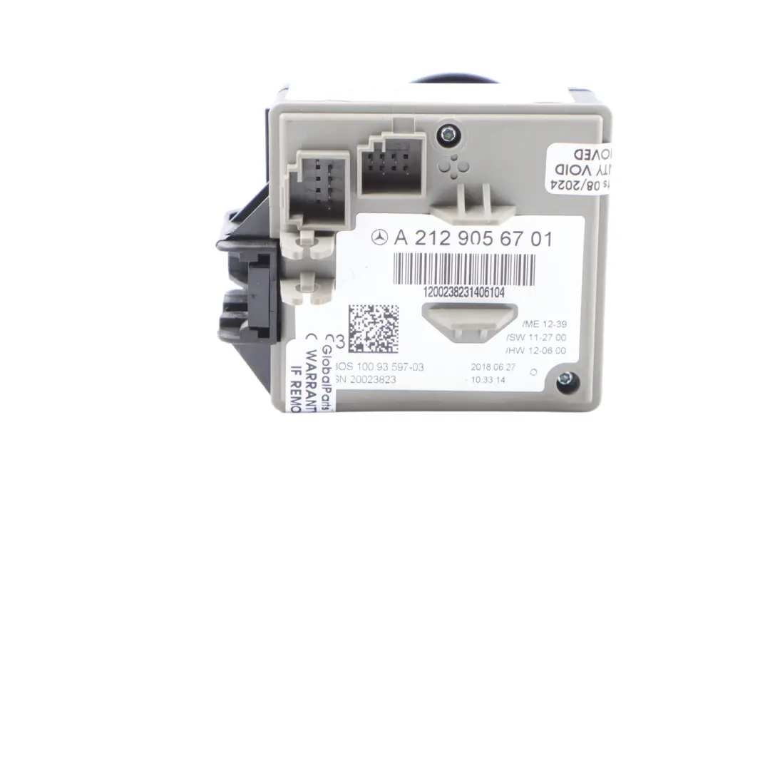  Key Reader Mercedes W204 W212 Ignition Switch Lock Control Unit - SKU A2129056701 - Part number A2129056701