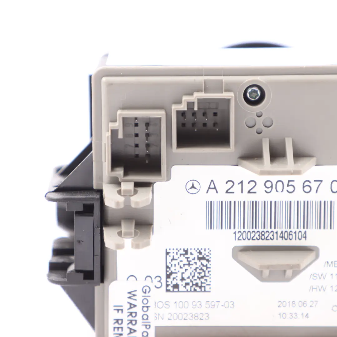 Key Reader Mercedes W204 W212 Ignition Switch Lock Control Unit - SKU A2129056701 - Part number A2129056701