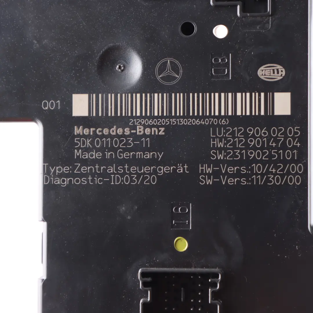  SAM Modul Mercedes W207 A207 C207 Hecksteuergerät ECU - SKU A2129060205 - Teilenummer A2129060205