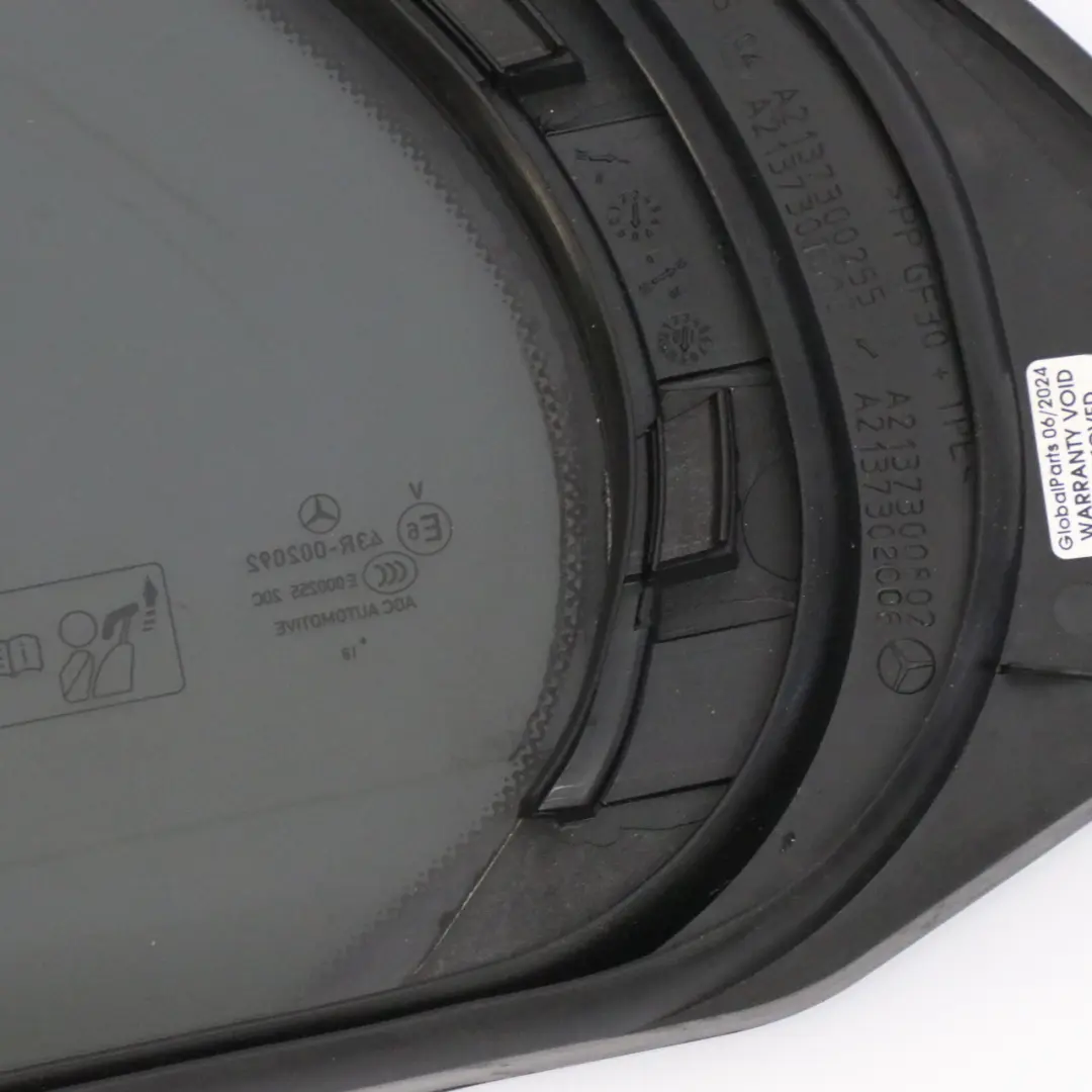 Trasera Derecha Puerta Ventana Cristal Tintado para Mercedes W213 Berlina con número de pieza A2137301806 Mercedes W213 Berlina Trasera Derecha Puerta Ventana Cristal Tintado - SKU A2137301806 - Número de pieza A2137301806
