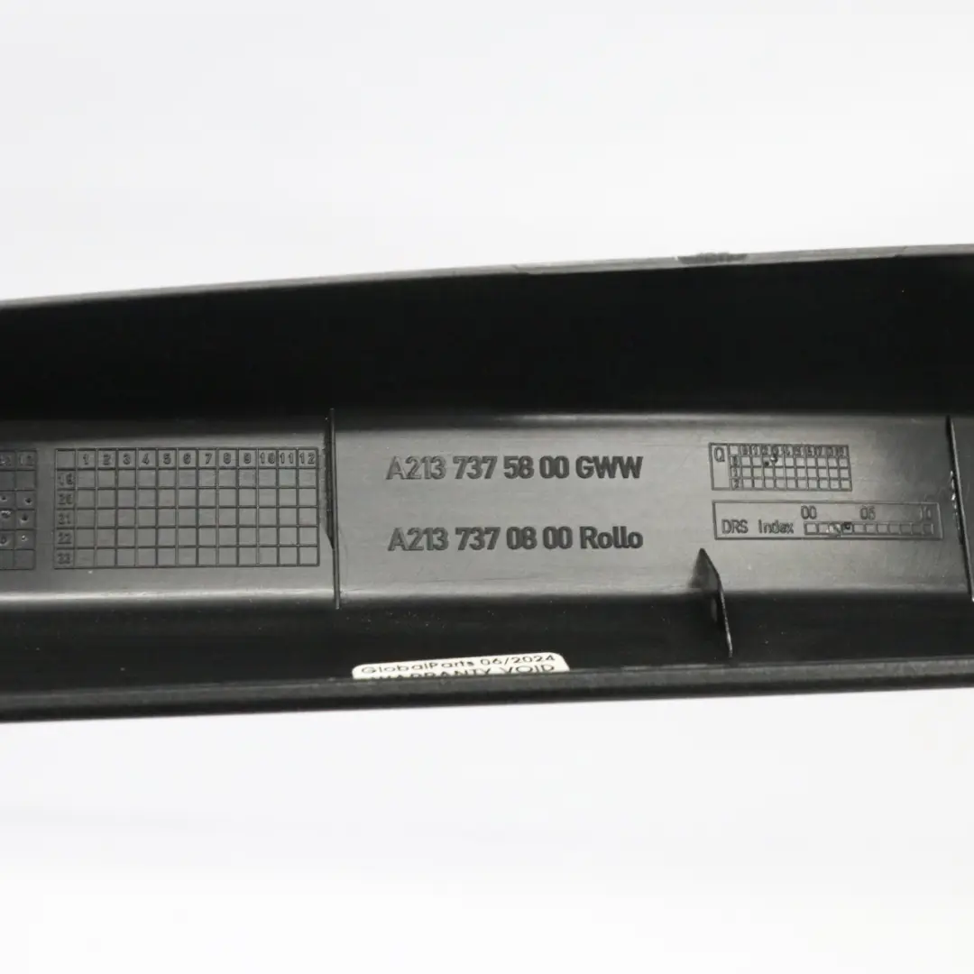 Mercedes W213 E220 Sedan Door Trim Rear Right O/S Window Frame - SKU A2137370800 - Part number A2137370800