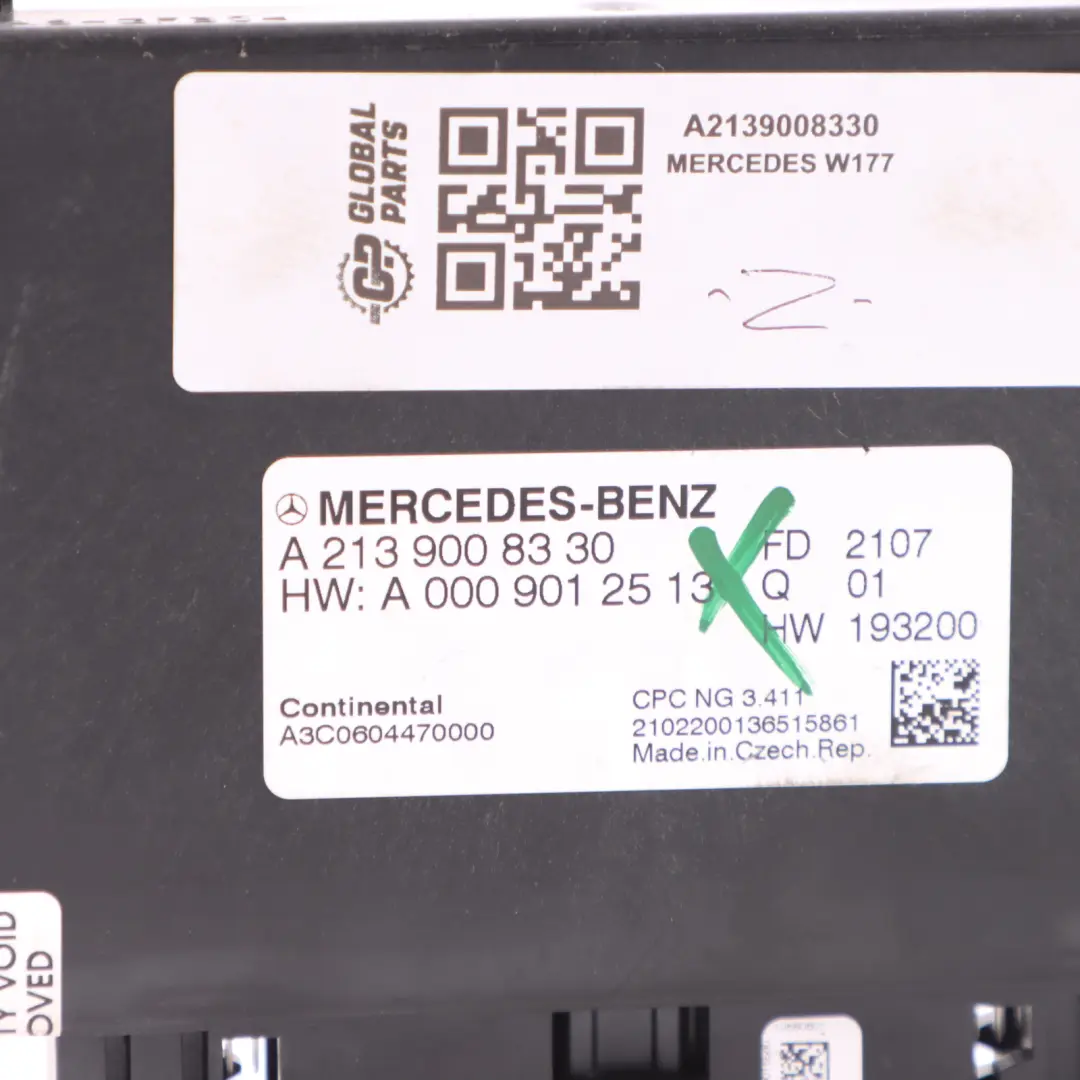Automatik Getriebe Steuergerät Modul ECU für Mercedes W177 W213 W247 mit Teilenummer A2139008330 Mercedes W177 W213 W247 Automatik Getriebe Steuergerät Modul ECU - SKU A2139008330 - Teilenummer A2139008330