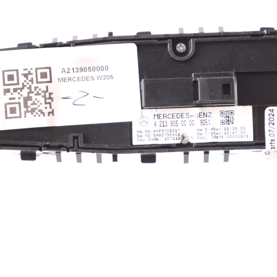 Mercedes W205 Fensterheberschalter vorne Fahrerseite Bedienfeld - SKU A2139050000 - Teilenummer A2139050000