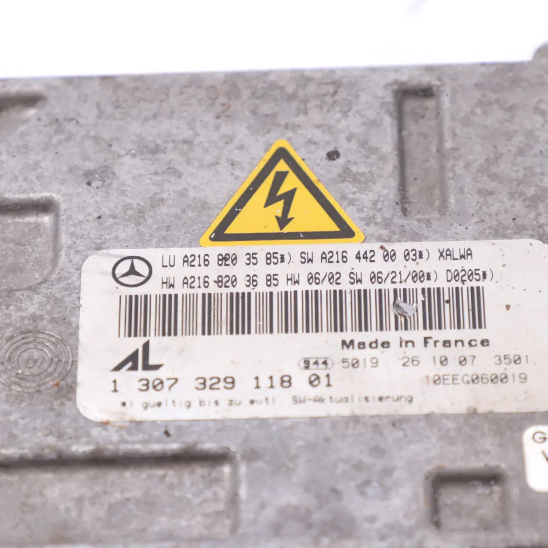 Unité contrôle xénons Module ballast phares pour Mercedes W221 à propos du numéro de pièce A2168203585 Mercedes W221 Unité contrôle xénons Module ballast phares - SKU A2168203585 - Numéro de pièce A2168203585