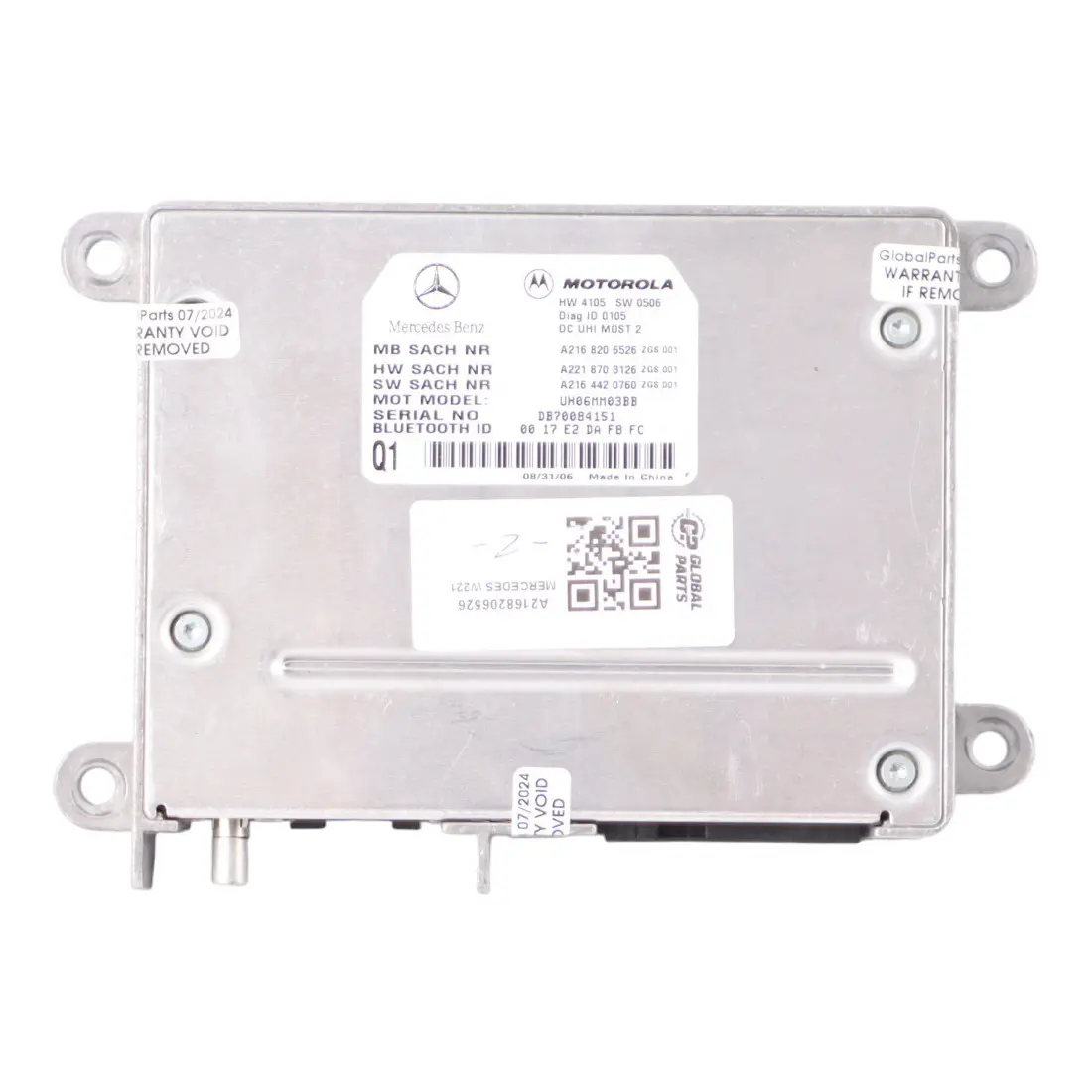 Mercedes W221 Modulo Bluetooth Unità controllo multimediale ECU A2168206526