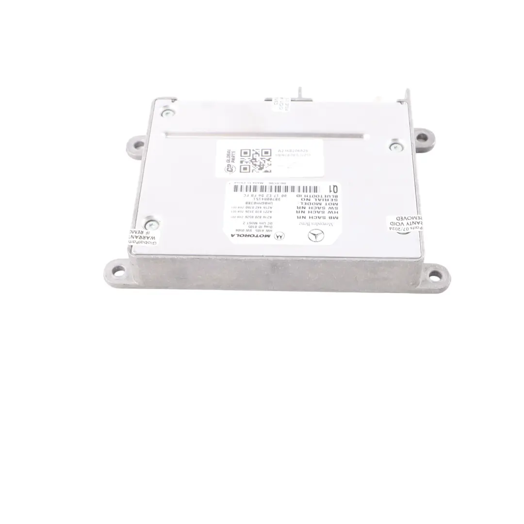 Bluetooth Module Multimedia Control Unit ECU to Mercedes W221 with Part number A2168206526 Mercedes W221 Bluetooth Module Multimedia Control Unit ECU - SKU A2168206526 - Part number A2168206526