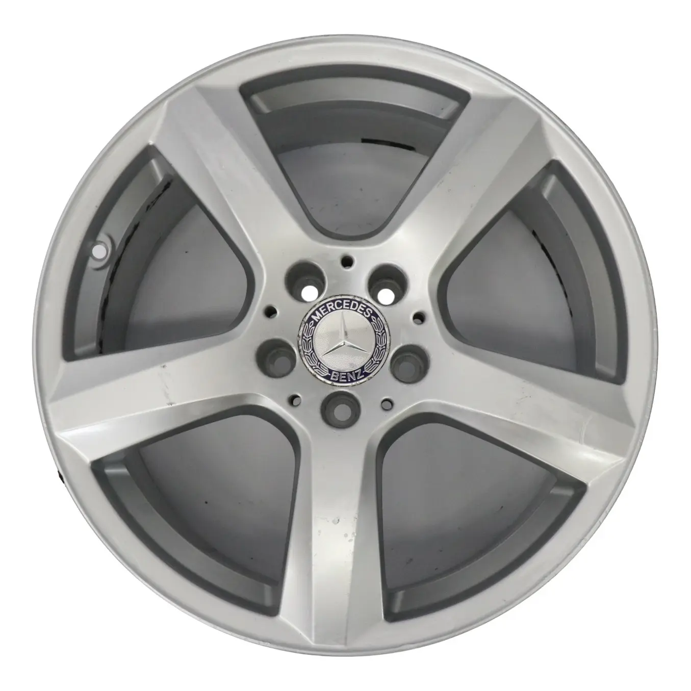 Mercedes W218 Silver Wheel Alloy Rim 18" 8,5J ET:34 5-Spoke A2184010102