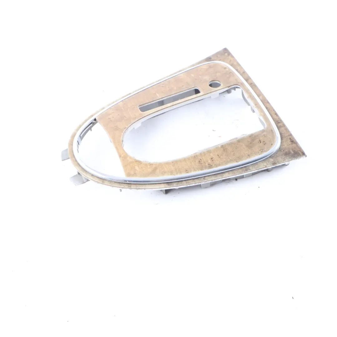 Centre Console Gear Selector Cover Surround Trim Wood to Mercedes C219 with Part number A2196807736 Mercedes C219 Centre Console Gear Selector Cover Surround Trim Wood - SKU A2196807736 - Part number A2196807736
