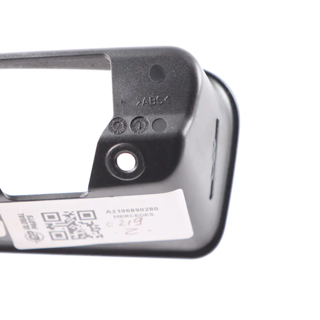 Parking Brake Pull Release Handle Trim Panel Cover to Mercedes C219 with Part number A2196890280 Mercedes C219 Parking Brake Pull Release Handle Trim Panel Cover - SKU A2196890280 - Part number A2196890280