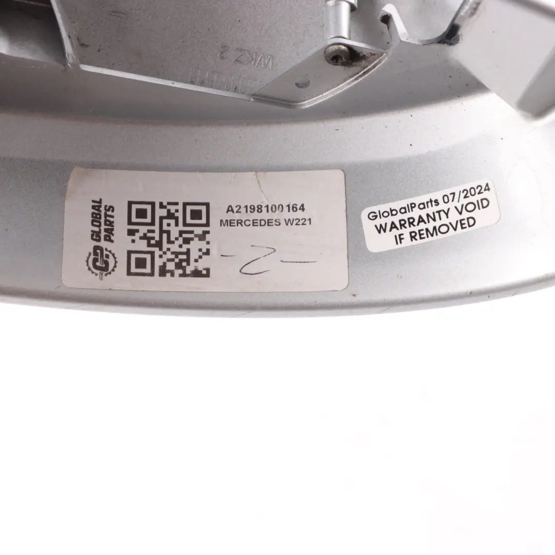 Wing Espejo Izquierdo Tapa Iridium Silver 775 para Mercedes W221 con número de pieza A2198100164 Mercedes W221 Wing Espejo Izquierdo Tapa Iridium Silver 775 - SKU A2198100164 - Número de pieza A2198100164