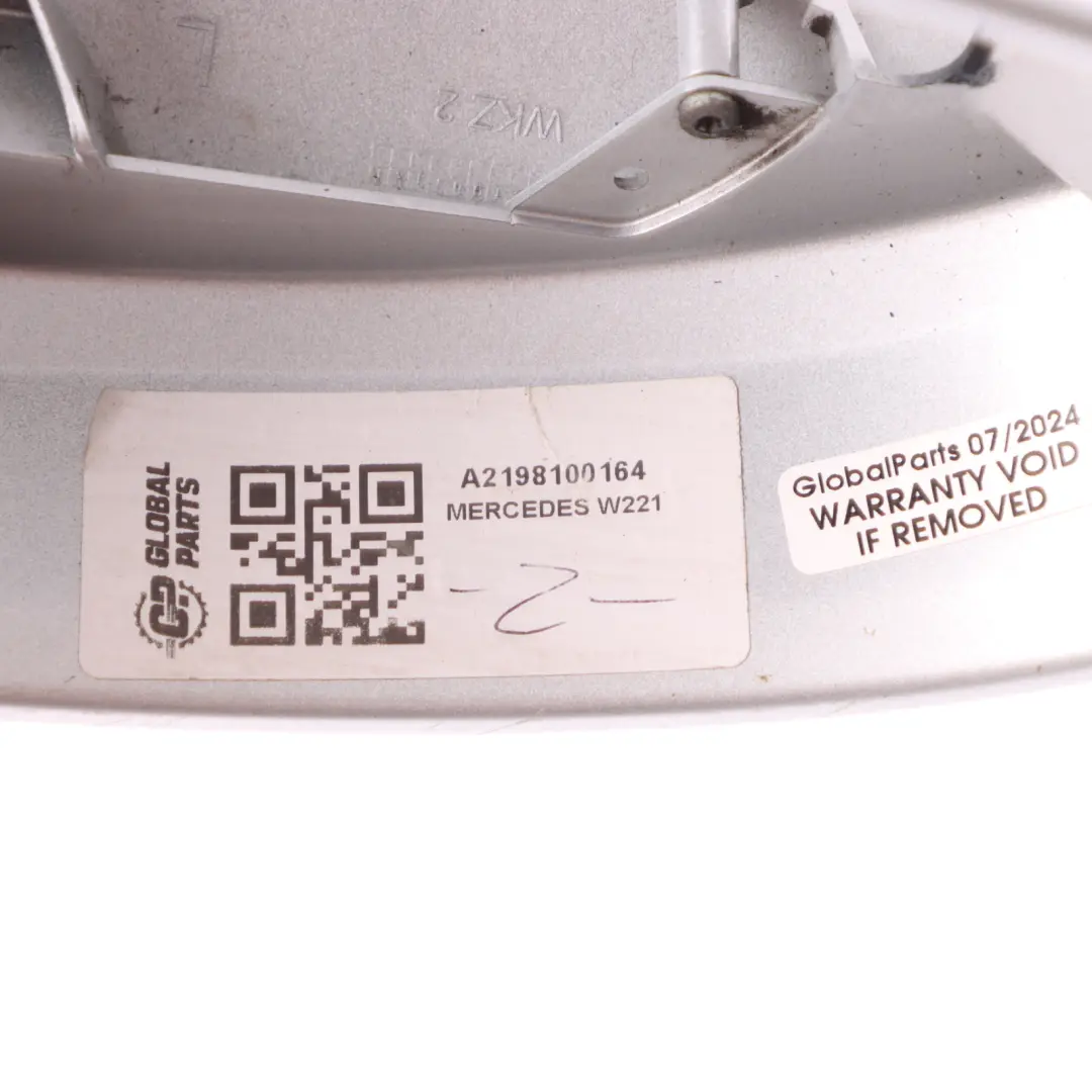 Mercedes W221 Specchieto retrovisore sinistro Tappo copertura Iridium Silver 775 - SKU A2198100164 - Numero di parte A2198100164