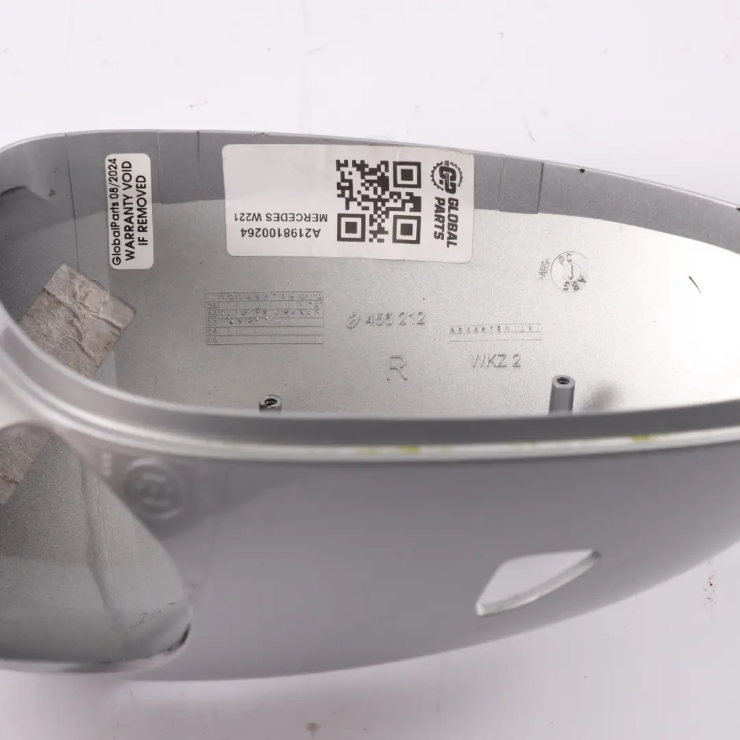 Mercedes W221 Capuchon du rétroviseur droit Iridium Silver - 775 - SKU A2198100264 - Numéro de pièce A2198100264