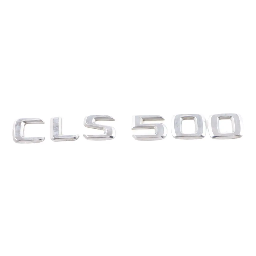 Lettering Mercedes C216 C219 M113 M273 Trunk CLS500 Badge Emblem to with Part number A2198170615 Lettering Mercedes C216 C219 M113 M273 Trunk CLS500 Badge Emblem - SKU A2198170615 - Part number A2198170615