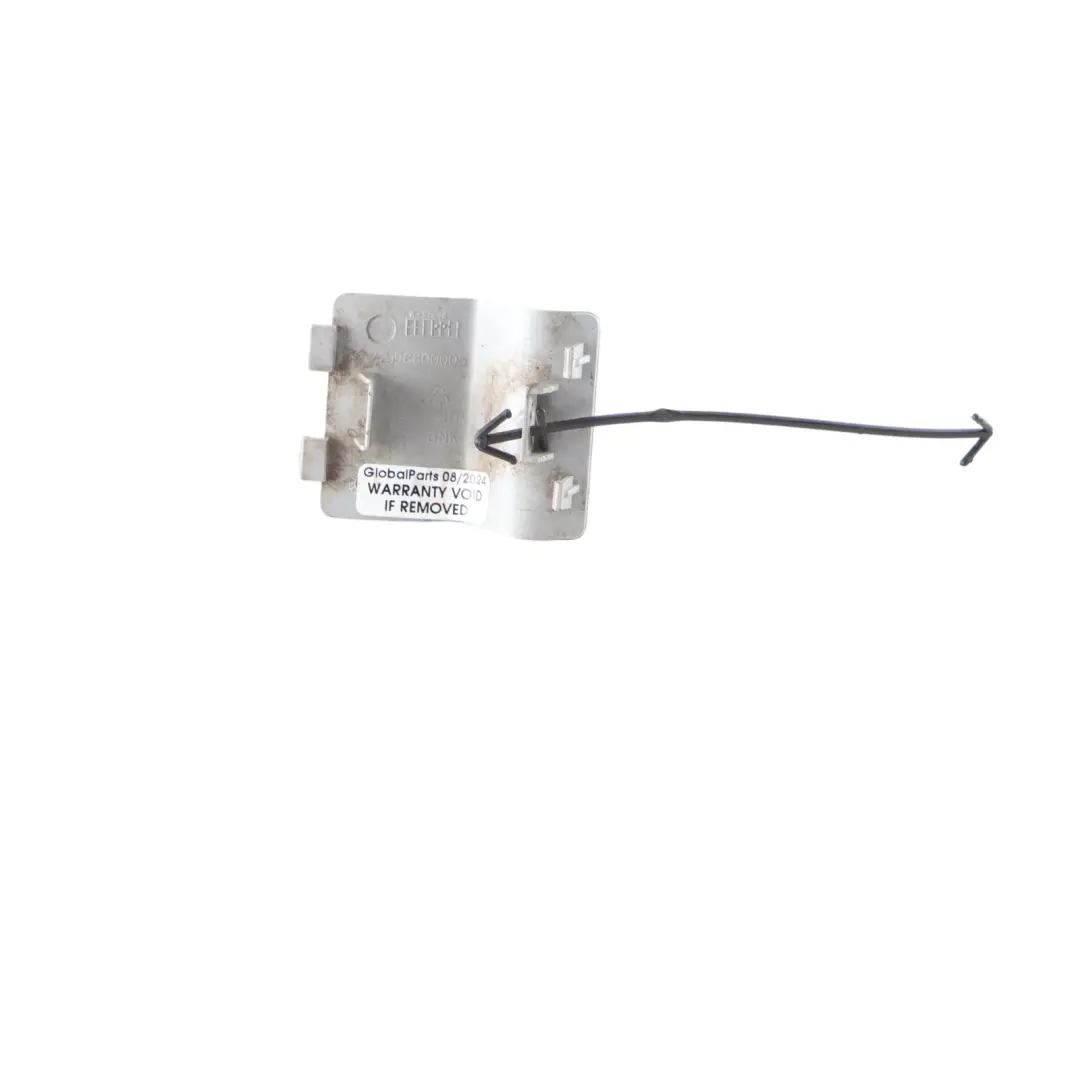 Bumper Flap Mercedes C219 Towing Eye Cover Iridium Silver 775 to Rear with Part number A2198800005 Rear Bumper Flap Mercedes C219 Towing Eye Cover Iridium Silver 775 - SKU A2198800005-IRS - Part number A2198800005