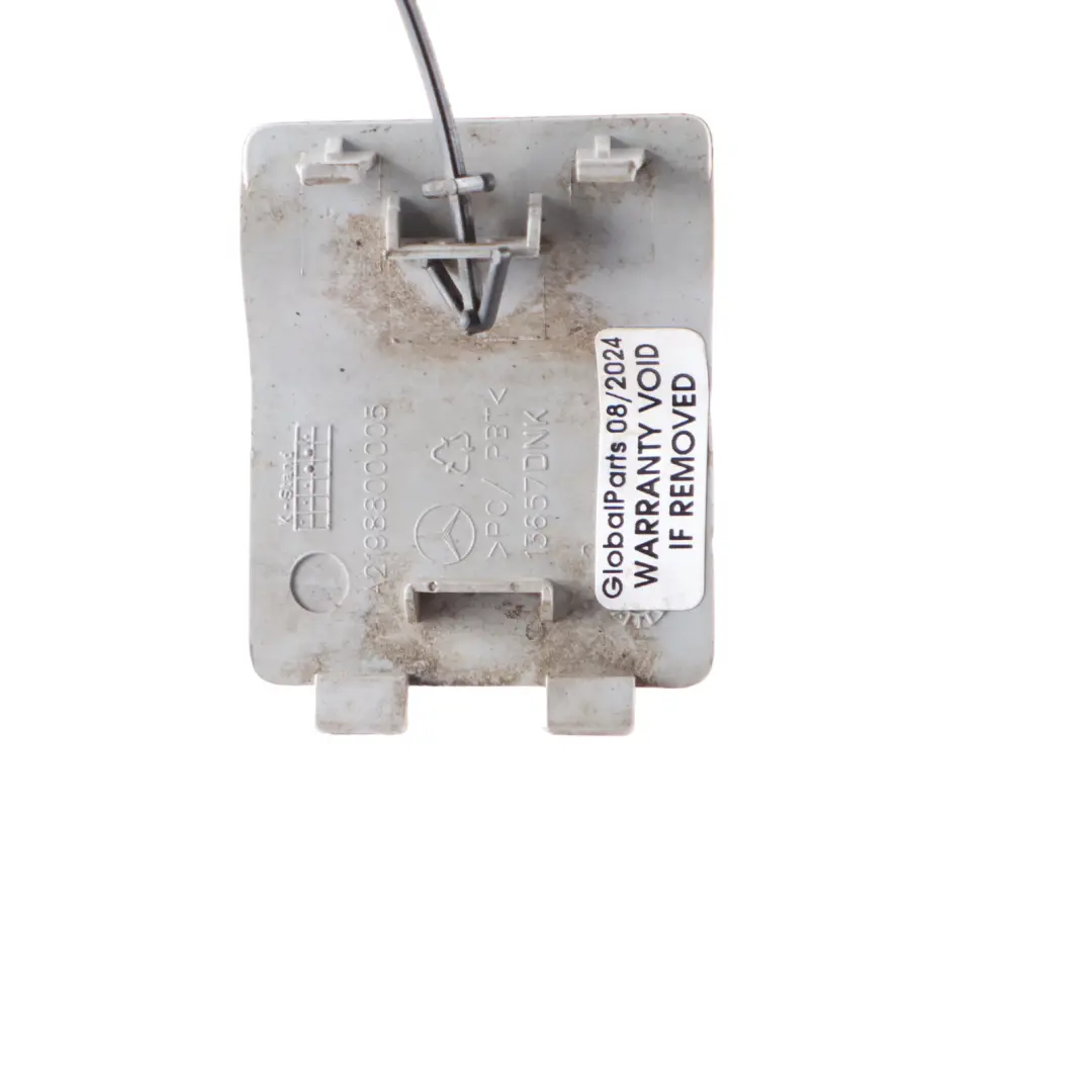 Rear Bumper Flap Mercedes C219 Towing Eye Cover Iridium Silver 775 - SKU A2198800005-IRS - Part number A2198800005