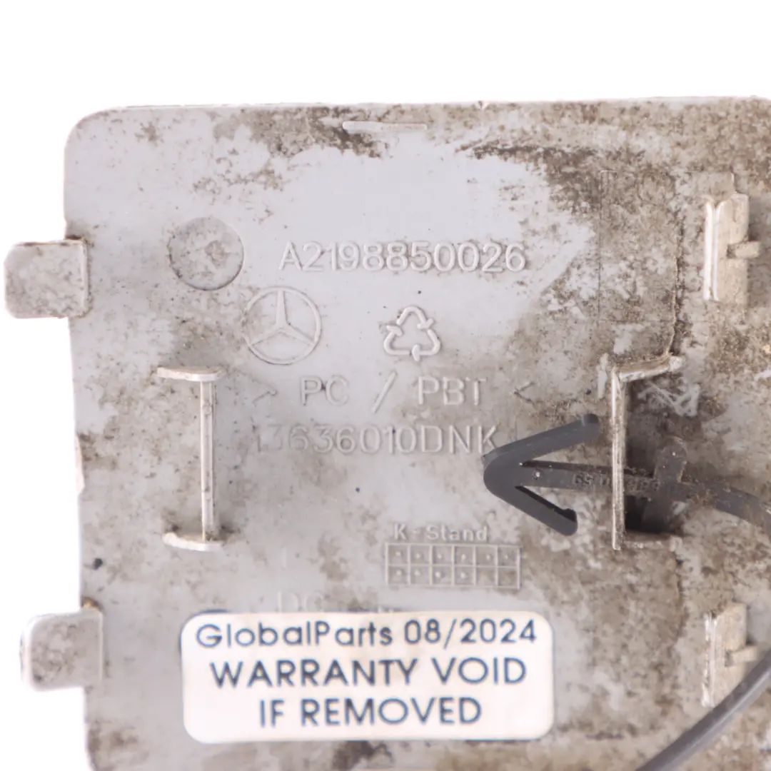  Front Bumper Flap Mercedes C219 Towing Eye Cover Iridium Silver 775 - SKU A2198850026-IRS - Part number A2198850026