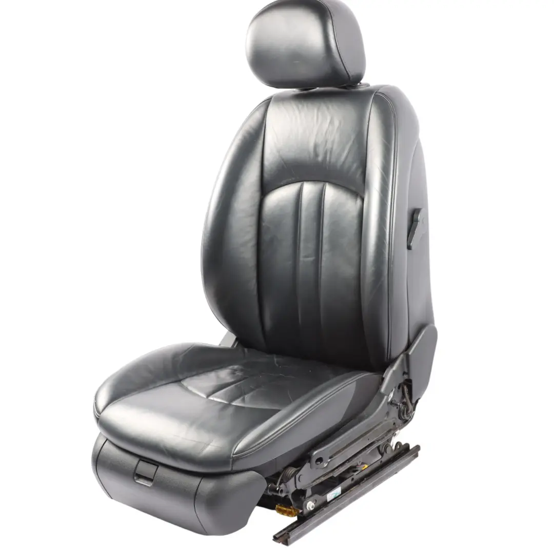 Mercedes C219 Front Seat Right O/S Memory Heated Leather Nappa Black - SKU rhd-A2199104147-2 - Part number A2199104147