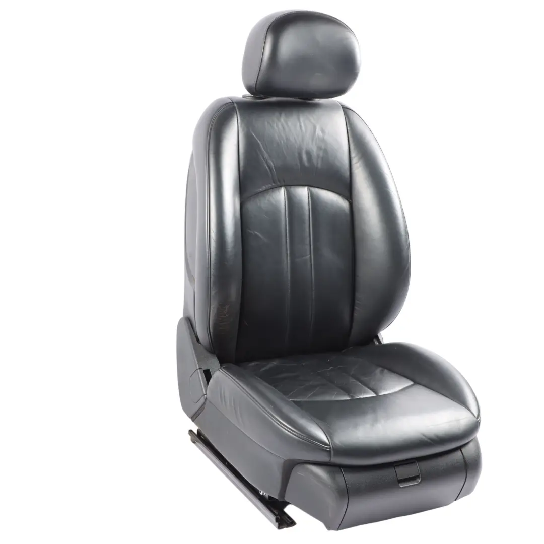 Mercedes C219 Front Seat Right O/S Memory Heated Leather Nappa Black - SKU rhd-A2199104147-2 - Part number A2199104147