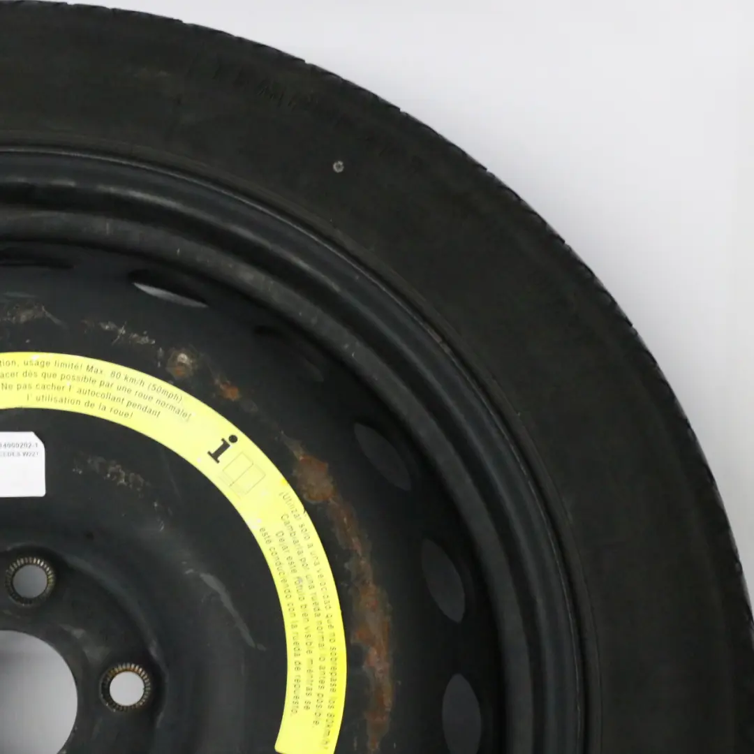 Mercedes W221 Compact Spare Wheel Steel R19 Tyre 155/70 - SKU A2214000202-1 - Part number A2214000202