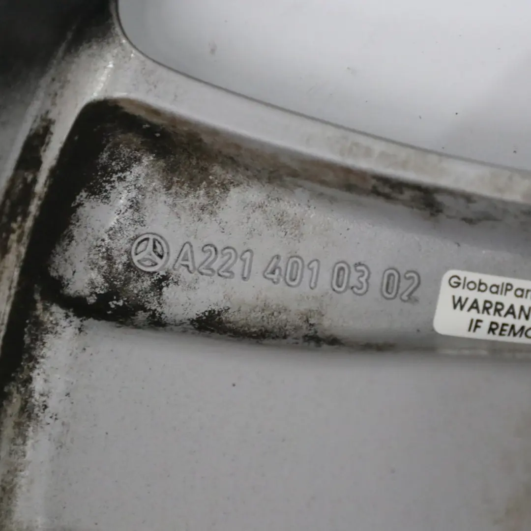 Czarna felga aluminiowa Mercedes W221 17" 8J ET:43 do o numerze A2214010302 Czarna felga aluminiowa Mercedes W221 17" 8J ET:43 - SKU A2214010302-2 - Numer Części A2214010302