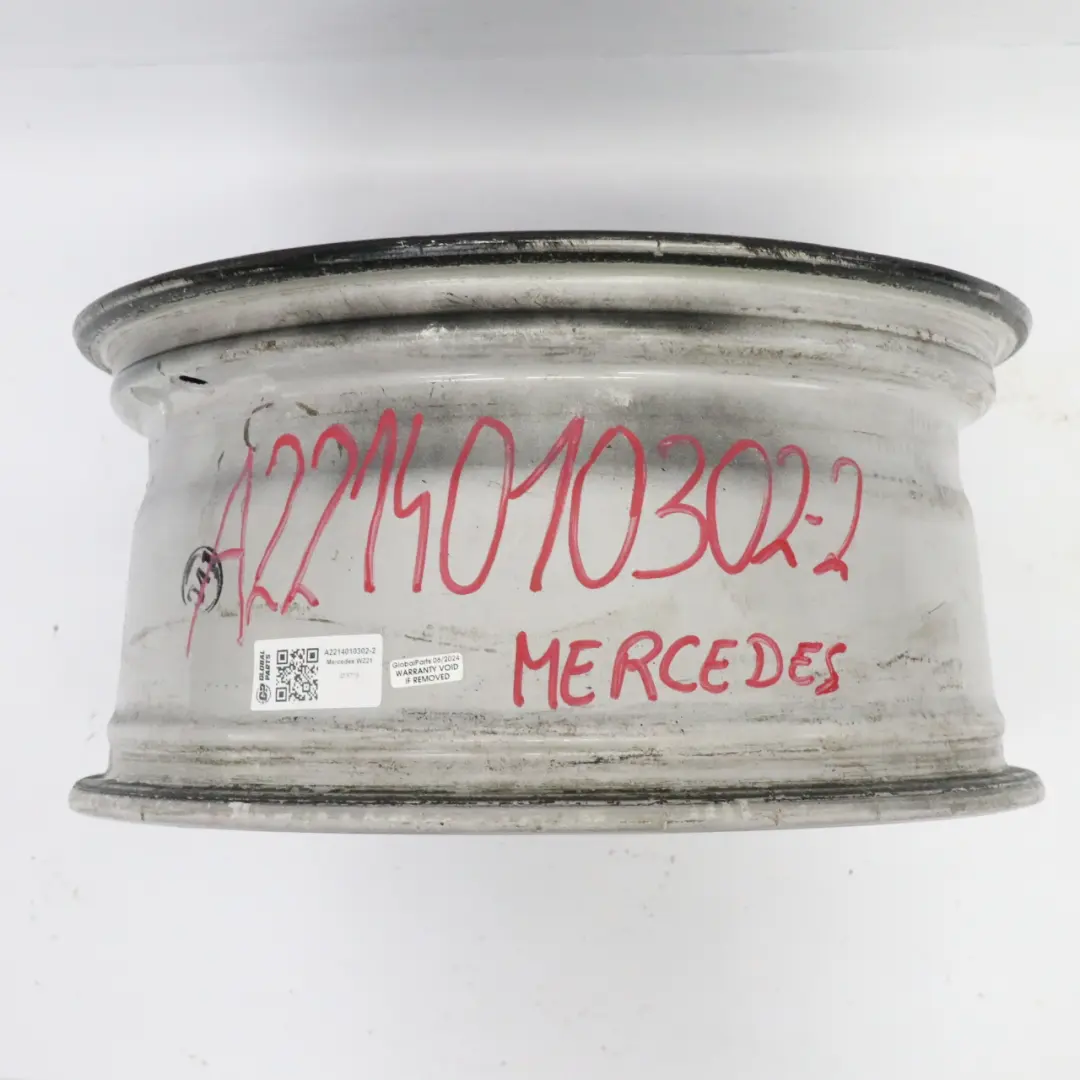 Alloy Wheel Rim 17" 8J ET:43 to Mercedes W221 Black with Part number A2214010302 Mercedes W221 Black Alloy Wheel Rim 17" 8J ET:43 - SKU A2214010302-2 - Part number A2214010302