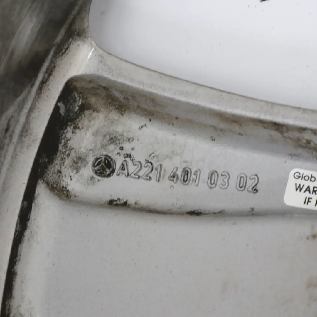Mercedes W221 Czarna Felga Aluminiowa 17" 8J ET:43 - SKU A2214010302-3 - Numer Części A2214010302