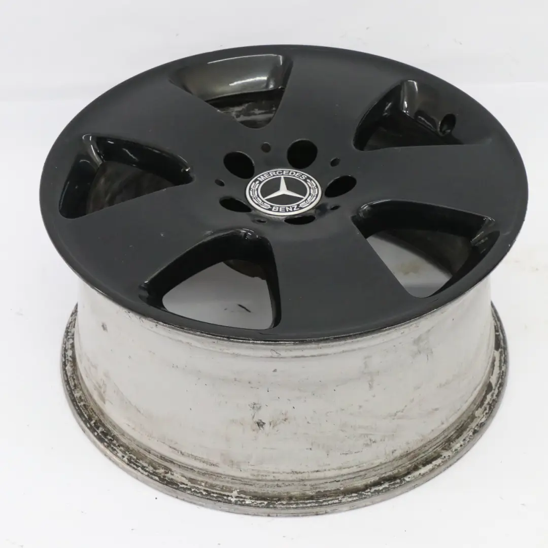 Alloy Wheel Rim 17" 8J ET:43 to Mercedes W221 Black with Part number A2214010302 Mercedes W221 Black Alloy Wheel Rim 17" 8J ET:43 - SKU A2214010302-3 - Part number A2214010302