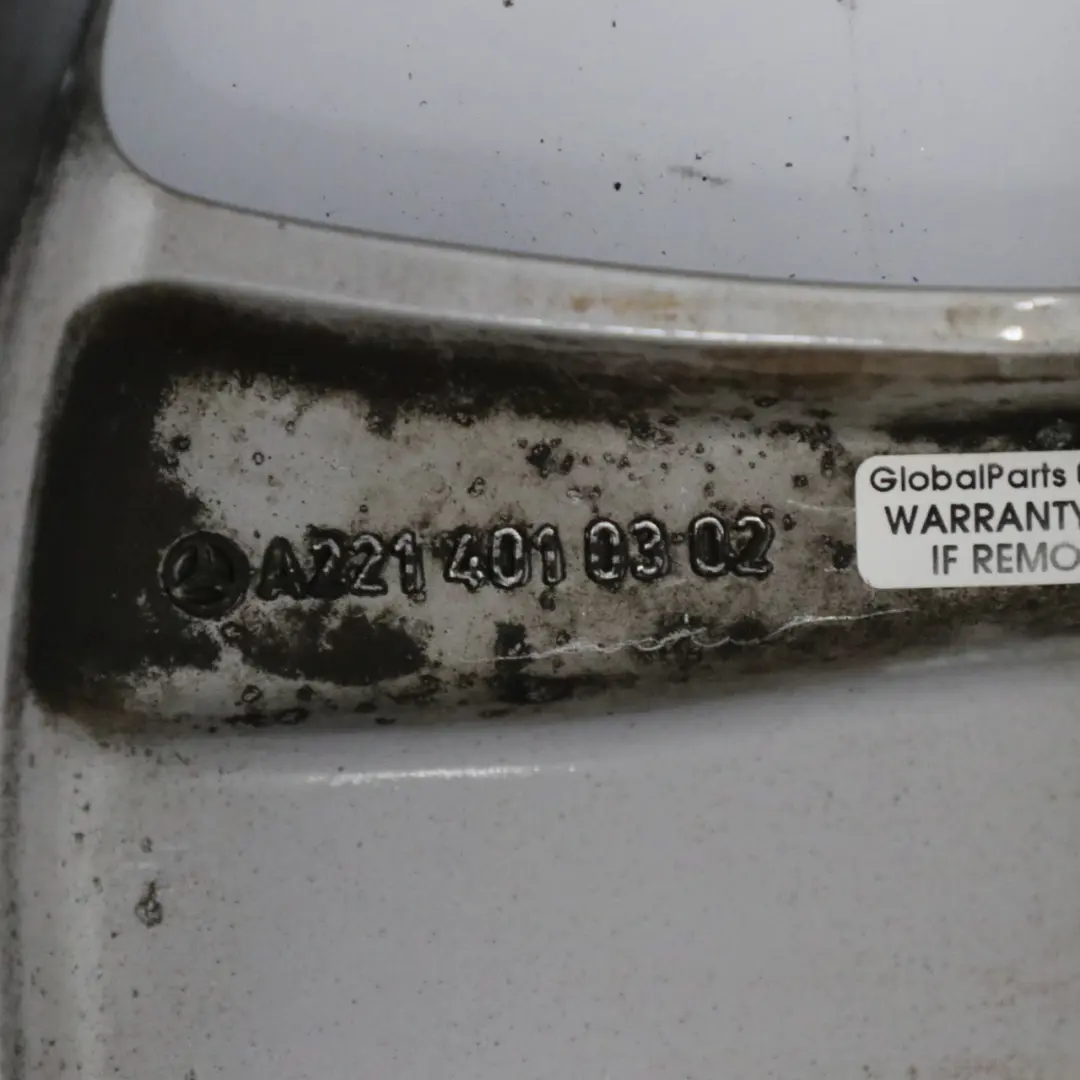 Alloy Wheel Rim 17" 8J ET:43 to Mercedes W221 Black with Part number A2214010302 Mercedes W221 Black Alloy Wheel Rim 17" 8J ET:43 - SKU A2214010302-4 - Part number A2214010302