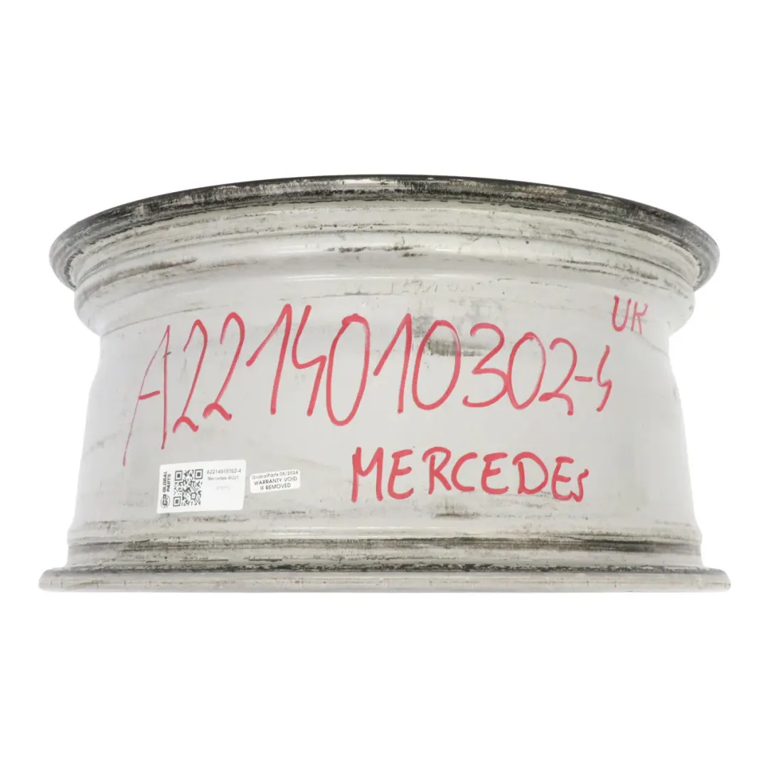 Mercedes W221 Black Alloy Wheel Rim 17" 8J ET:43 - SKU A2214010302-4 - Part number A2214010302