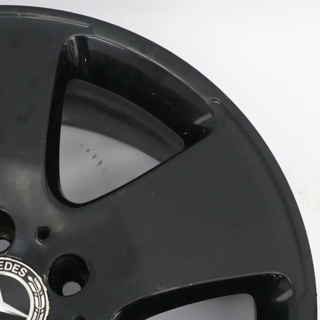 Mercedes W221 Black Alloy Wheel Rim 17" 8J ET:43 - SKU A2214010302-4 - Part number A2214010302