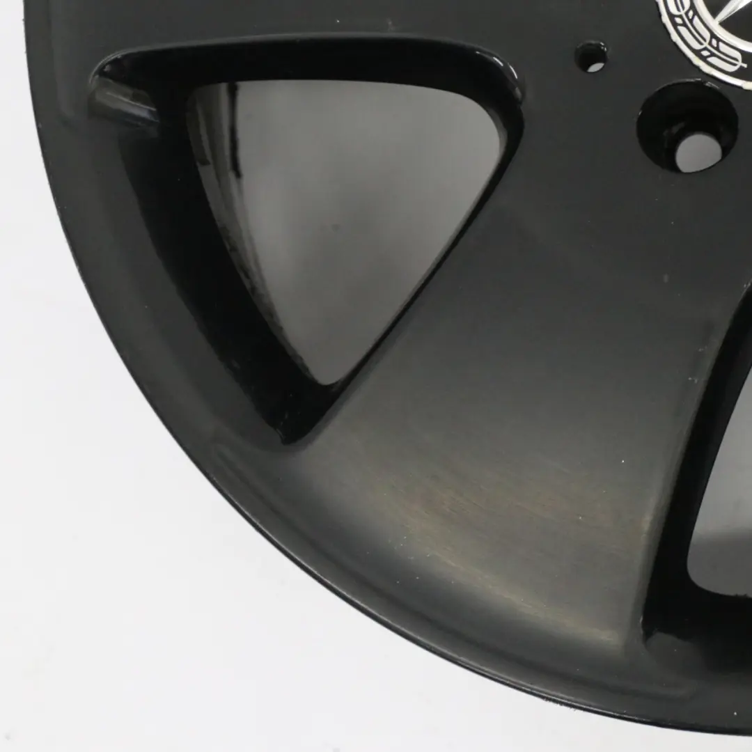 Mercedes W221 Black Alloy Wheel Rim 17" 8J ET:43 - SKU A2214010302-4 - Part number A2214010302