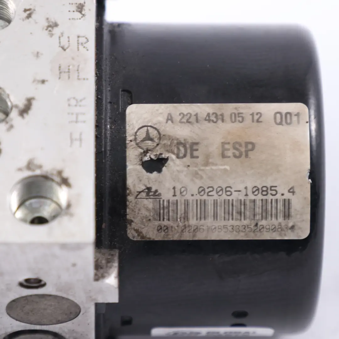 Mercedes W221 ABS Hydraulic Brake Pump Unit Braking Module - SKU A2214319012 - Part number A2214319012