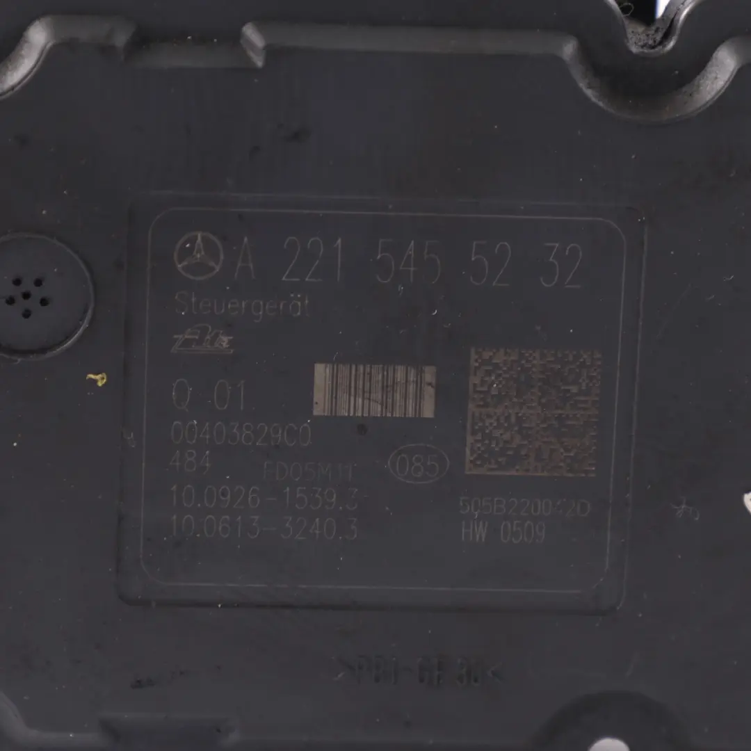 ABS Unidad de Bomba de Freno Hidráulico Módulo para Mercedes W221 con número de pieza A2214319012 Mercedes W221 ABS Unidad de Bomba de Freno Hidráulico Módulo - SKU A2214319012 - Número de pieza A2214319012