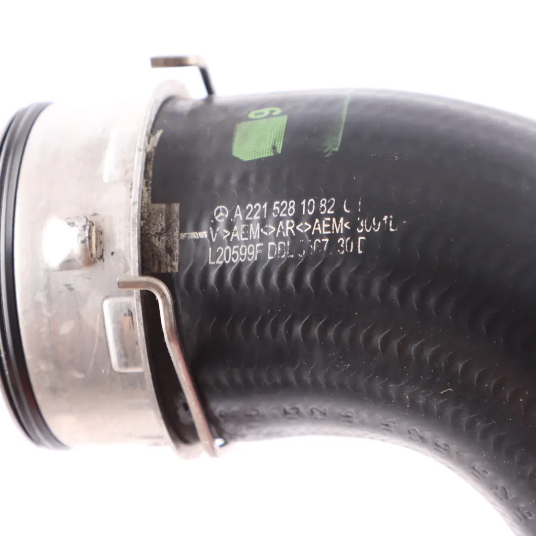 Intake Hose OM642 W212 Intercooler Charge Pipe to Mercedes W221 Air with Part number A2215281082 Mercedes W221 Air Intake Hose OM642 W212 Intercooler Charge Pipe - SKU A2215281082 - Part number A2215281082