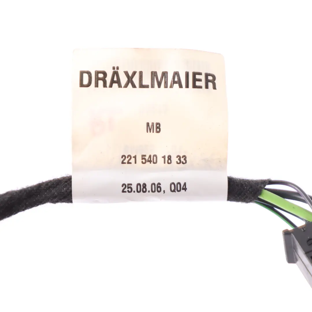 Mazo De Cables De La Puerta Trasera Izquierda Derecha para Mercedes W221 con número de pieza A2215401833 Mercedes W221 Mazo De Cables De La Puerta Trasera Izquierda Derecha - SKU A2215401833 - Número de pieza A2215401833