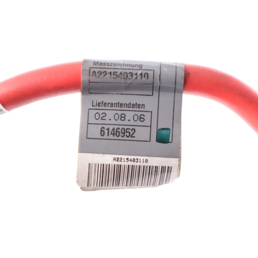 Cable Positivo de la Batería para Mercedes W221 con número de pieza A2215403110 Mercedes W221 Cable Positivo de la Batería - SKU A2215403110 - Número de pieza A2215403110