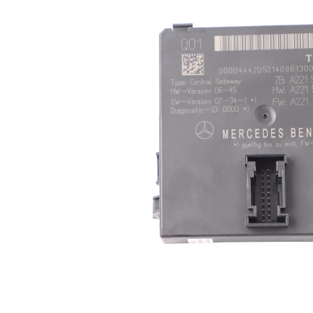 Gateway Module Mercedes C216 W221 Central Control Unit to with Part number A2215406462 Gateway Module Mercedes C216 W221 Central Control Unit - SKU A2215406462 - Part number A2215406462