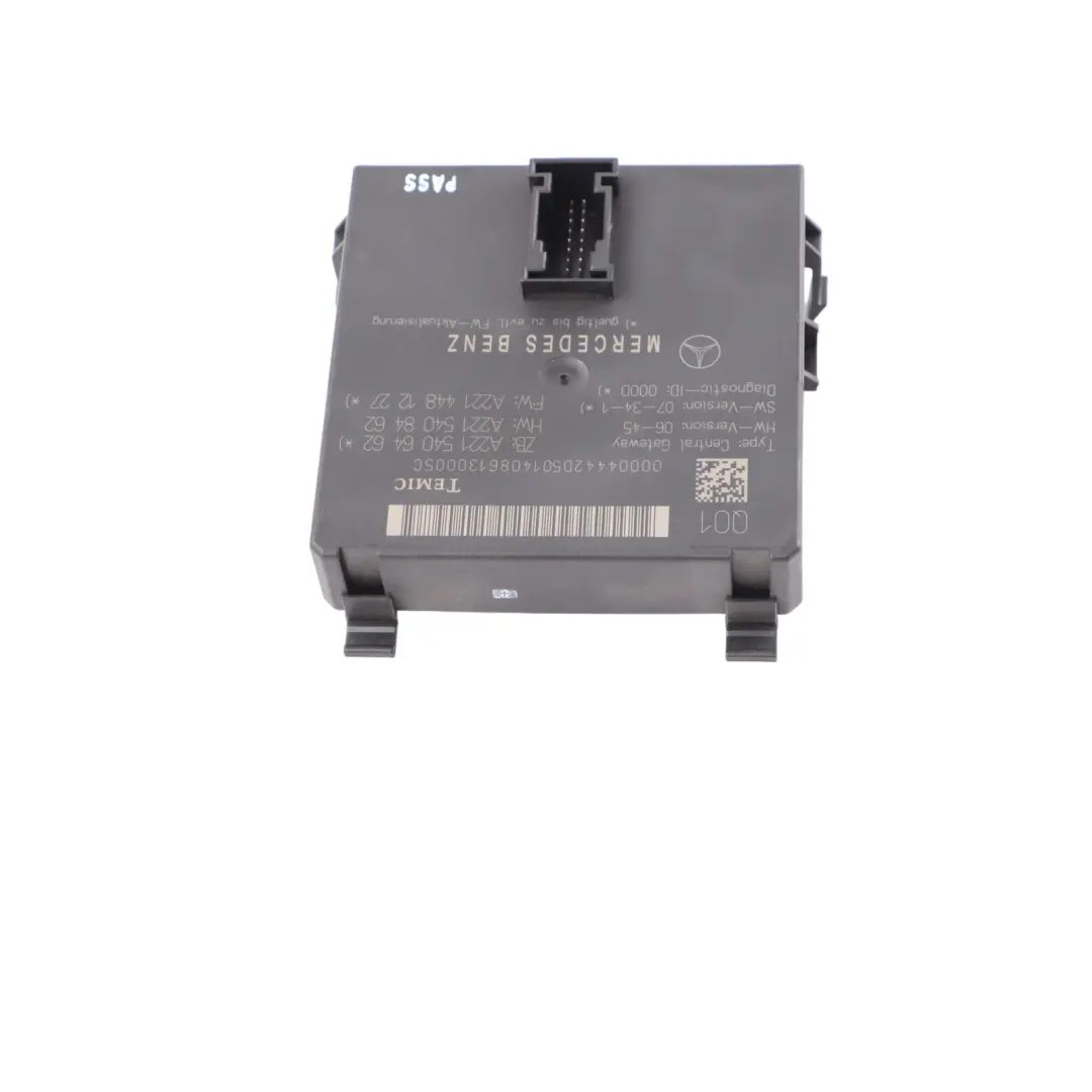 Gateway Module Mercedes C216 W221 Central Control Unit to with Part number A2215406462 Gateway Module Mercedes C216 W221 Central Control Unit - SKU A2215406462 - Part number A2215406462