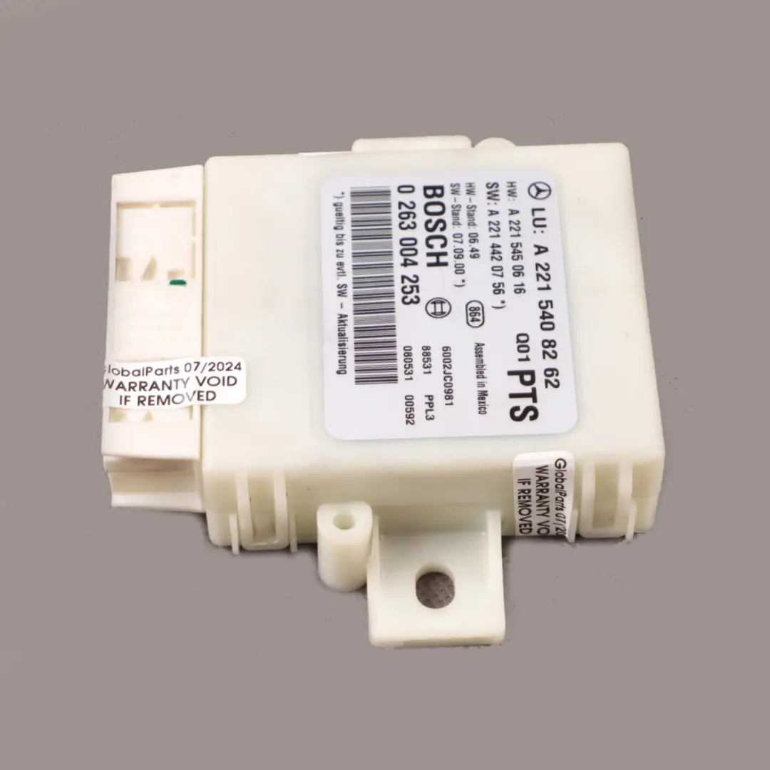 S320CDI Parktronic System Sensors Control Module PDC to Mercedes W221 with Part number A2215408262 Mercedes W221 S320CDI Parktronic System Sensors Control Module PDC - SKU A2215408262 - Part number A2215408262