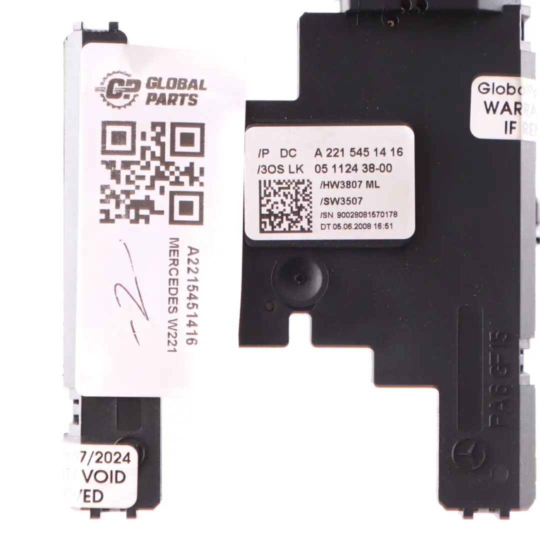 Steering Column Wheel Angle Sensor Control Unit to Mercedes C216 W221 with Part number A2215451416 Mercedes C216 W221 Steering Column Wheel Angle Sensor Control Unit - SKU A2215451416 - Part number A2215451416