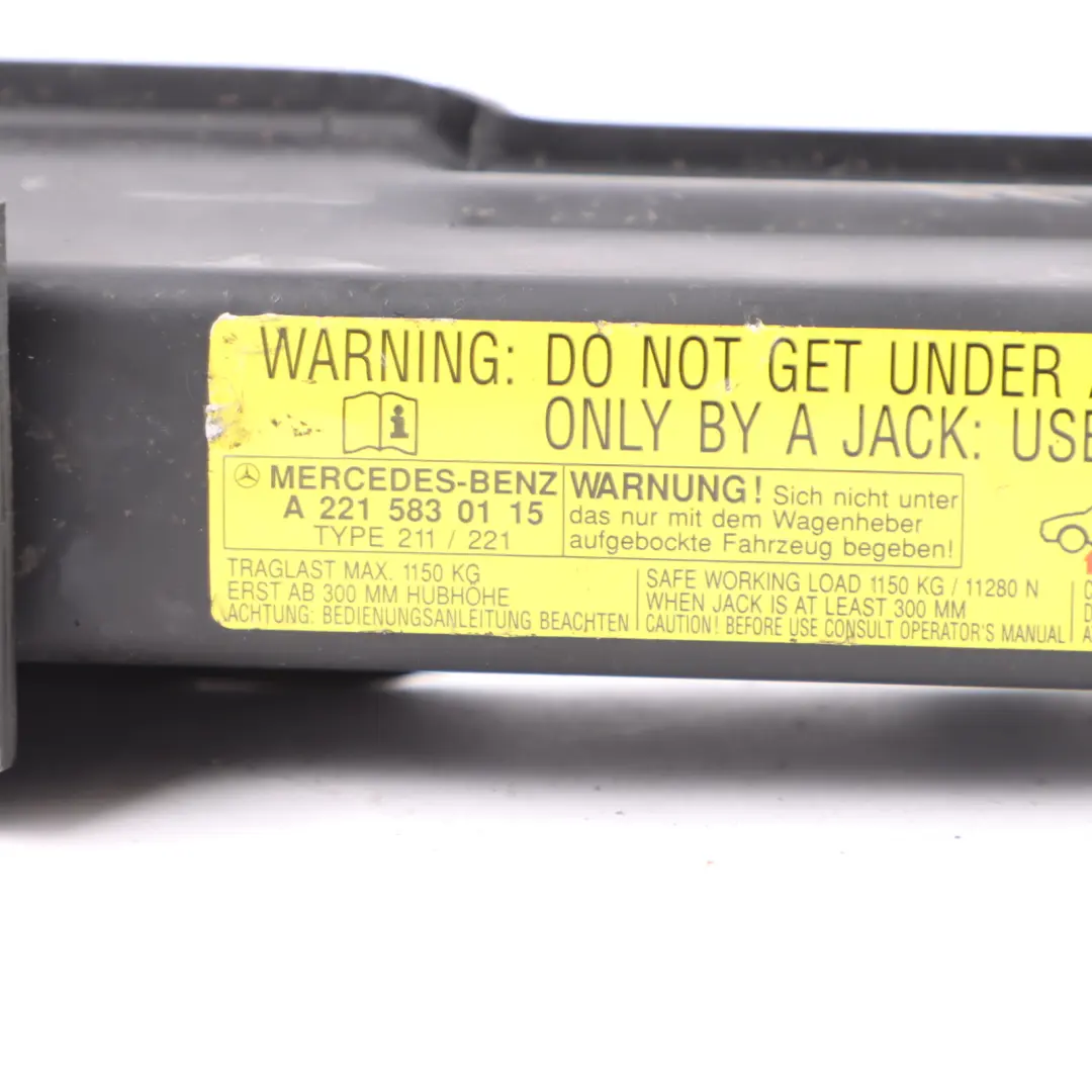 Mercedes C216 W221 Lève roue Cric de levage Outil de levage - SKU A2215830115 - Numéro de pièce A2215830115